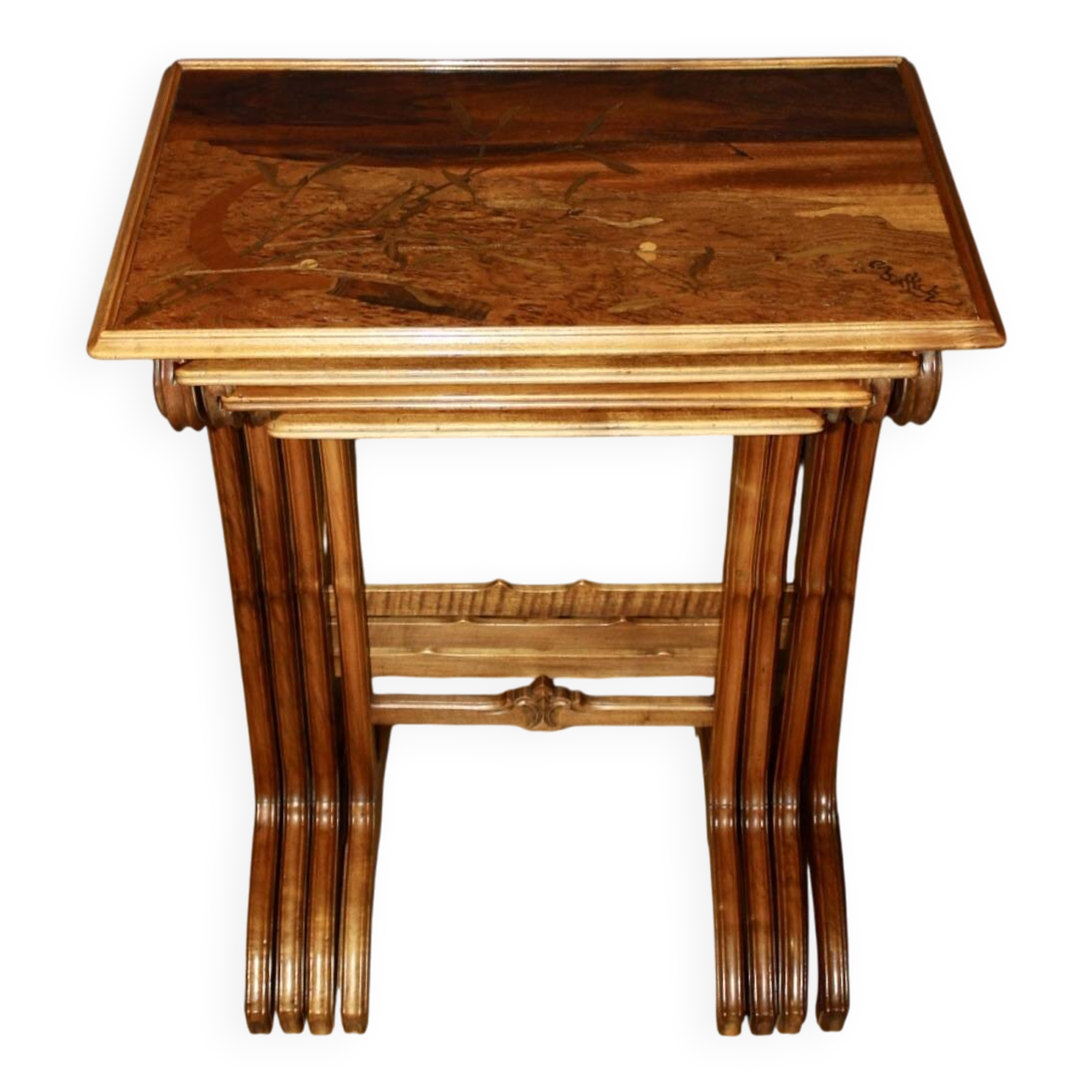 Nested Tables by Emile Gallé around 1900