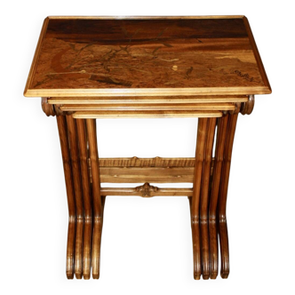 Nested Tables by Emile Gallé around 1900