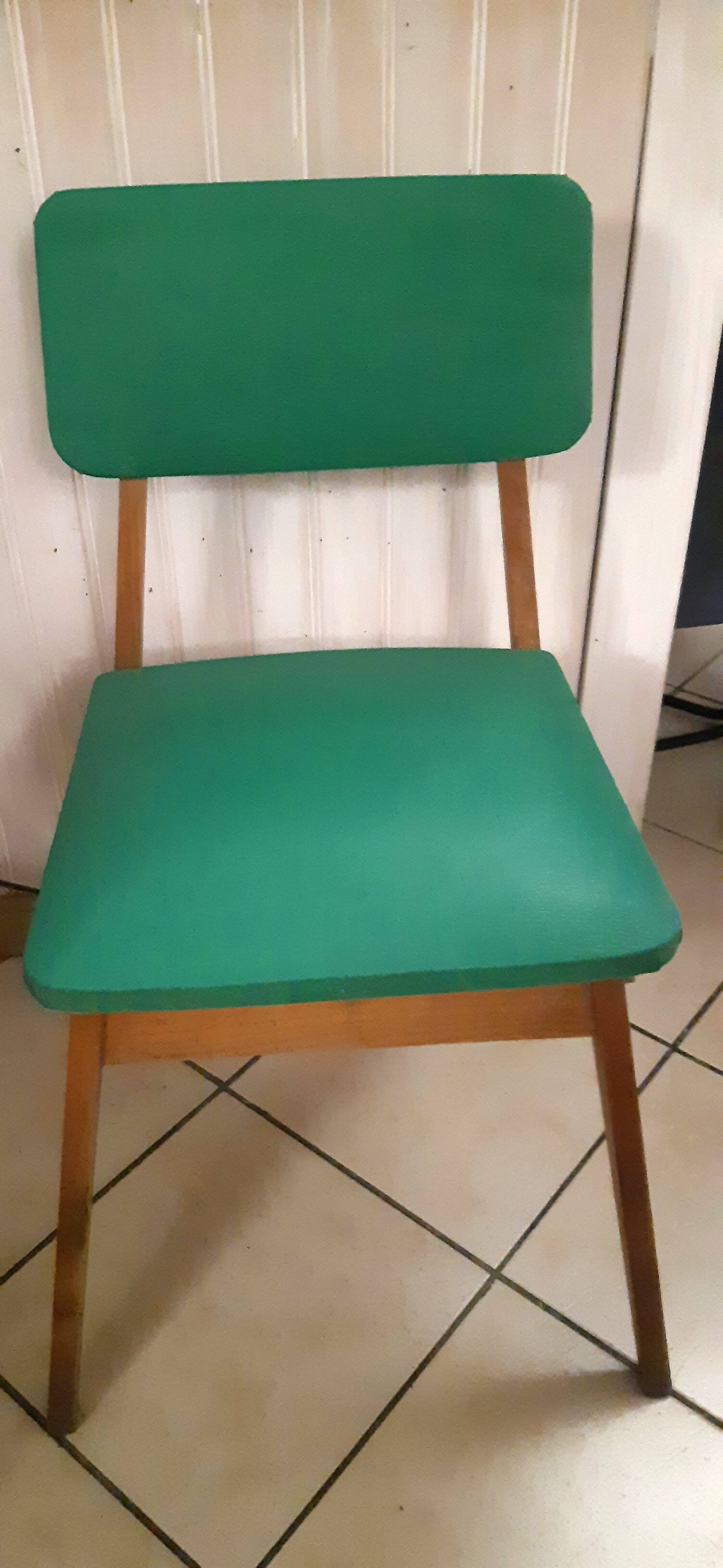 Green 1950s chair