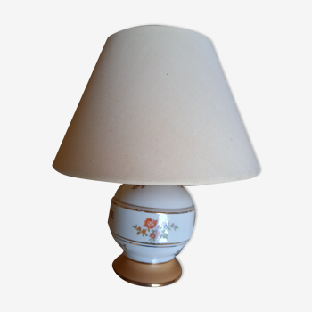 Lampe chevet pied en porcelaine