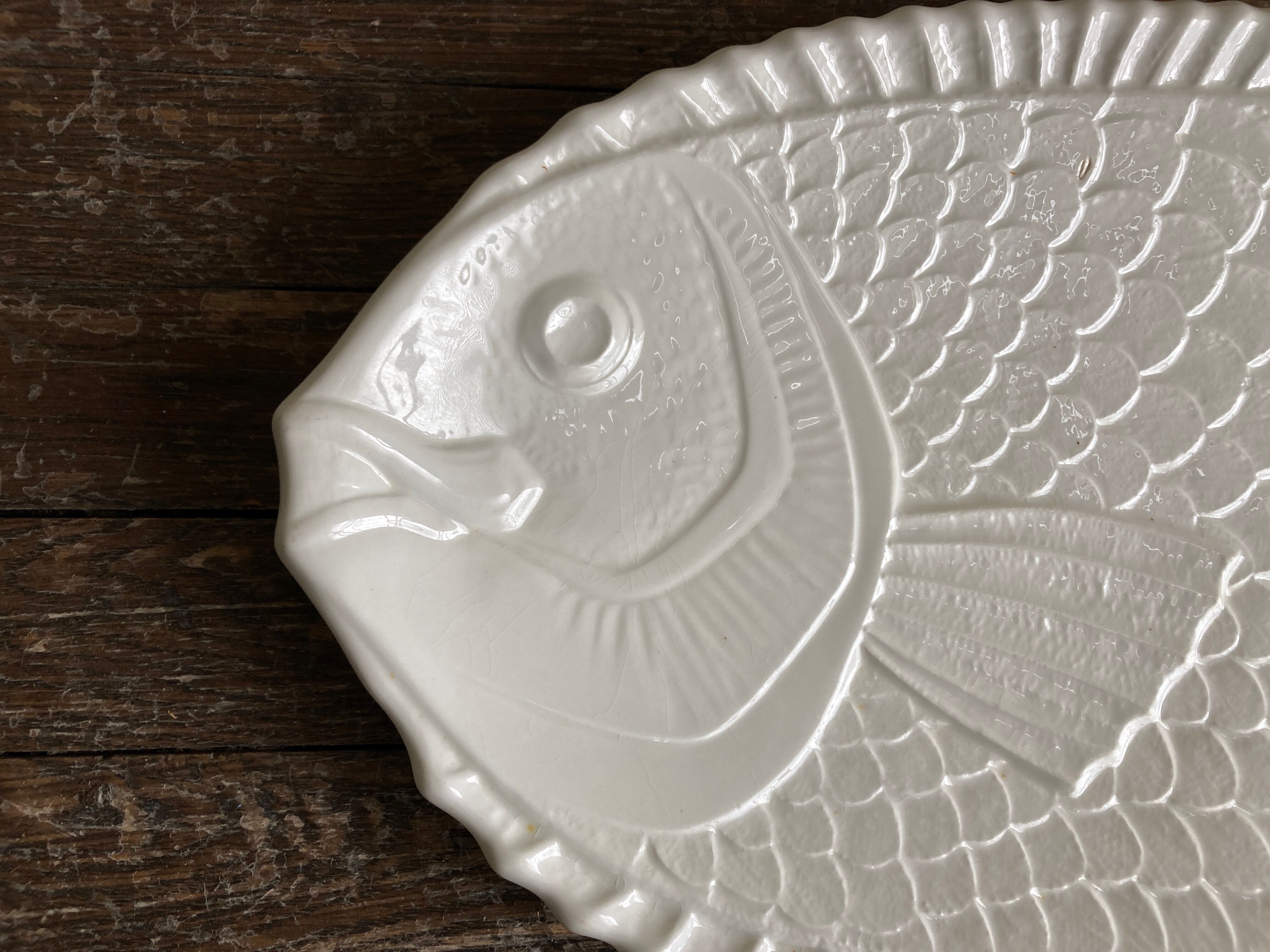 Ceramic centerpiece fish XXL Italy 1960