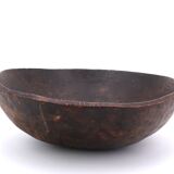 African culbuto dish in wood, 70s