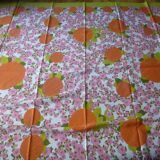 Nappe Bassetti et ses 12 serviettes de table années 70