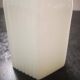 Antique white porcelain wall lamp bathroom art deco 1930 striated opaline tulip