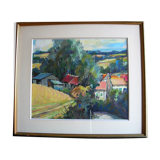 The gouache village