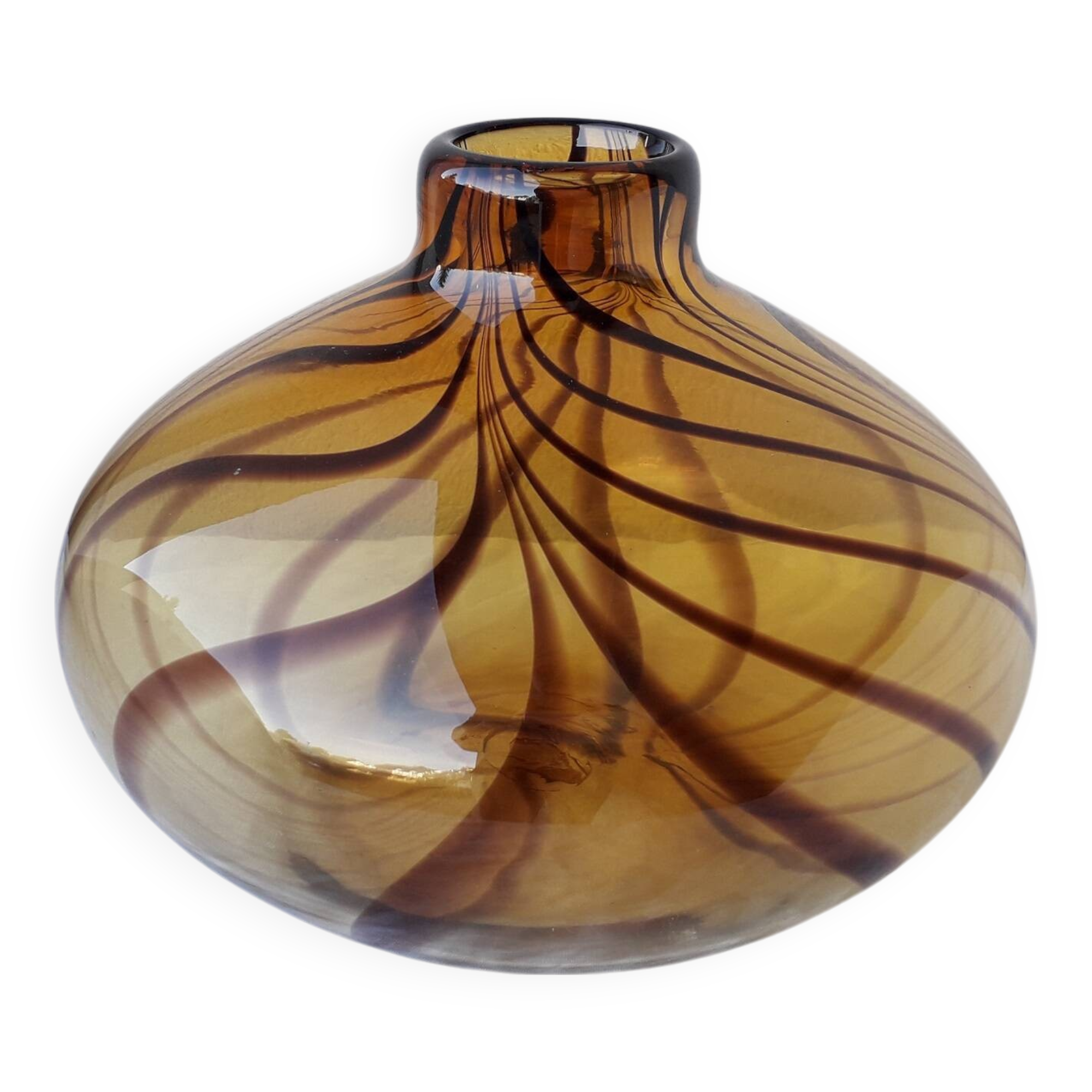 Blown glass vase