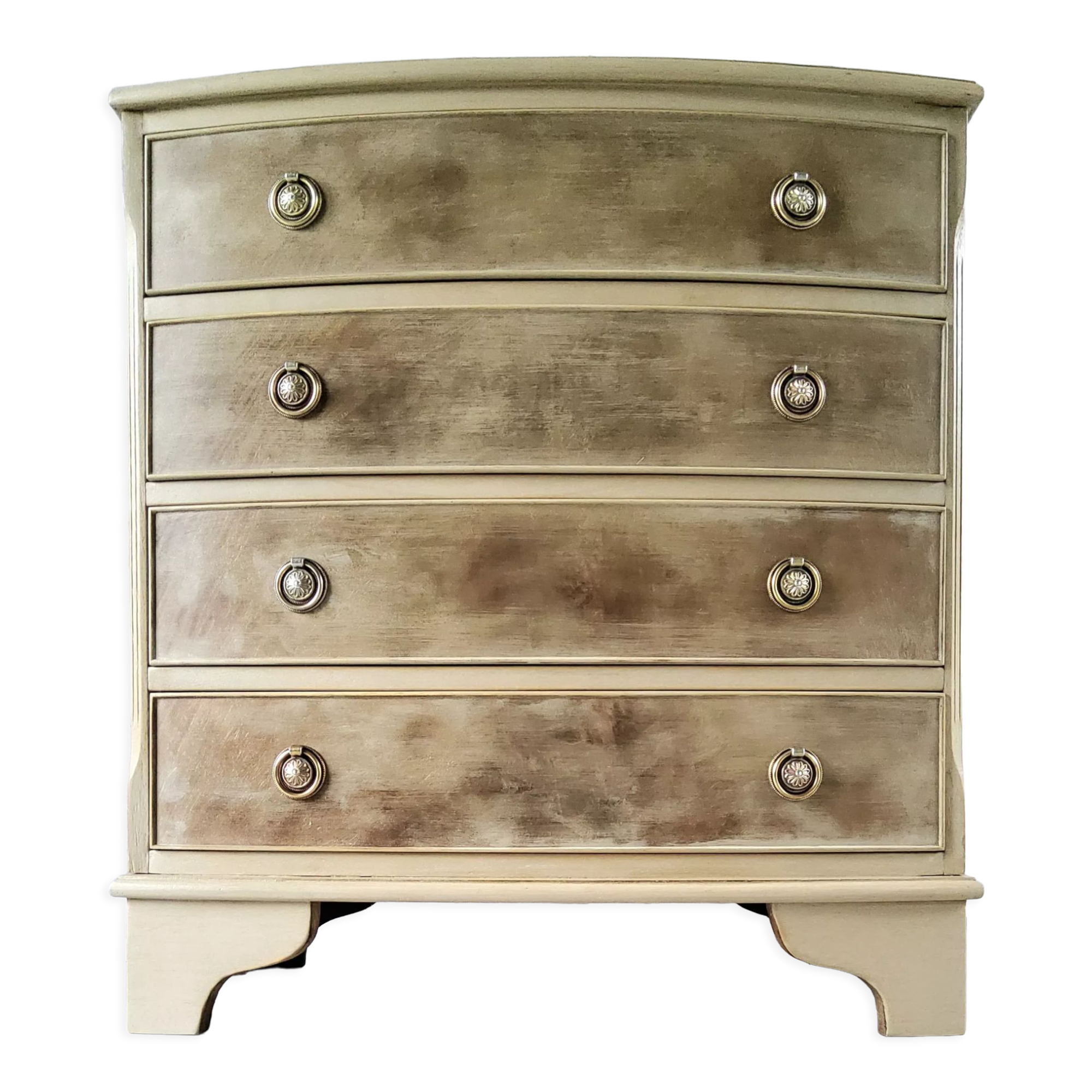 Patinated English chest of drawers