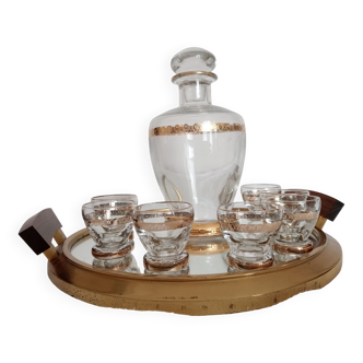 Ensemble plateau carafe verres