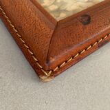 Antique leather frame