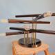 Vintage ceiling light in smoked chrome metal, Sciolari, 1970s