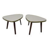 Mid-Century German Tripod Flower Side Tables, 1960s, Set of 2
