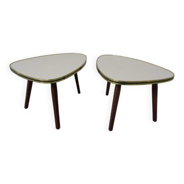 Mid-Century German Tripod Flower Side Tables, 1960s, Set of 2