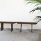Pair of Spruce Wood Benches, Italy 50s