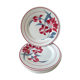 Set of 6 dessert plates, Saint Amand dahlia model, Spring stores