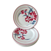 Set of 6 dessert plates, Saint Amand dahlia model, Spring stores