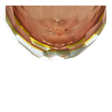 Large Faceted Murano Glass Bowl for Caviar, Italy, 1960s