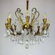 Vintage crystal chandelier, Italy, 1950s
