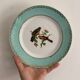Set of 10 vintage flat plates with bird drawings