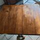 Table ancienne pliante style Louis XIII / Henri II – 100 × 80 cm