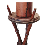 Leather-wrapped lamp