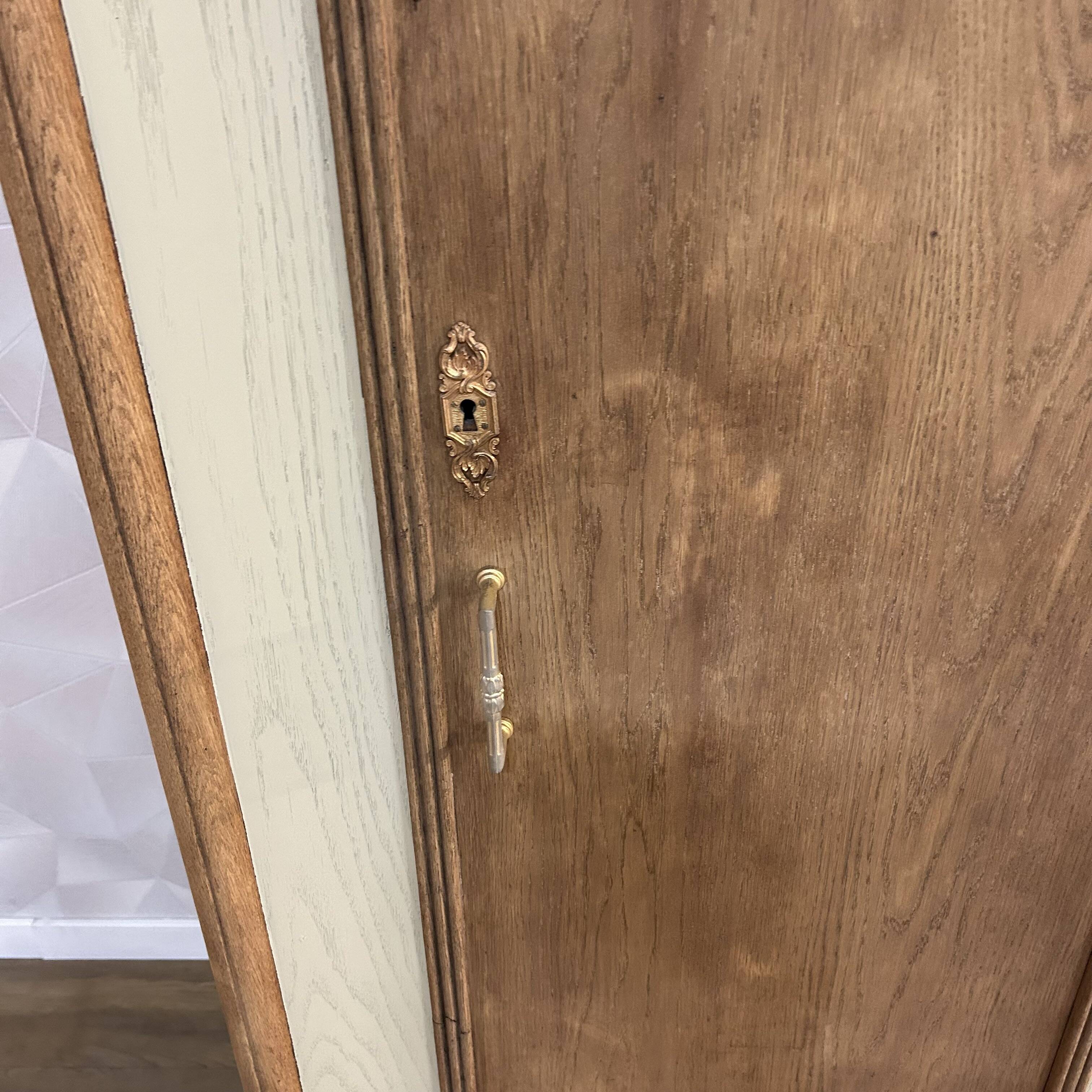 Cream beige revamped art deco wardrobe