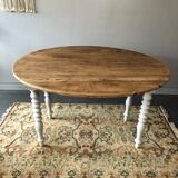 Old flap round table