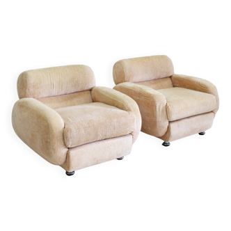 Vintage Italian armchairs 1970s , set of 2