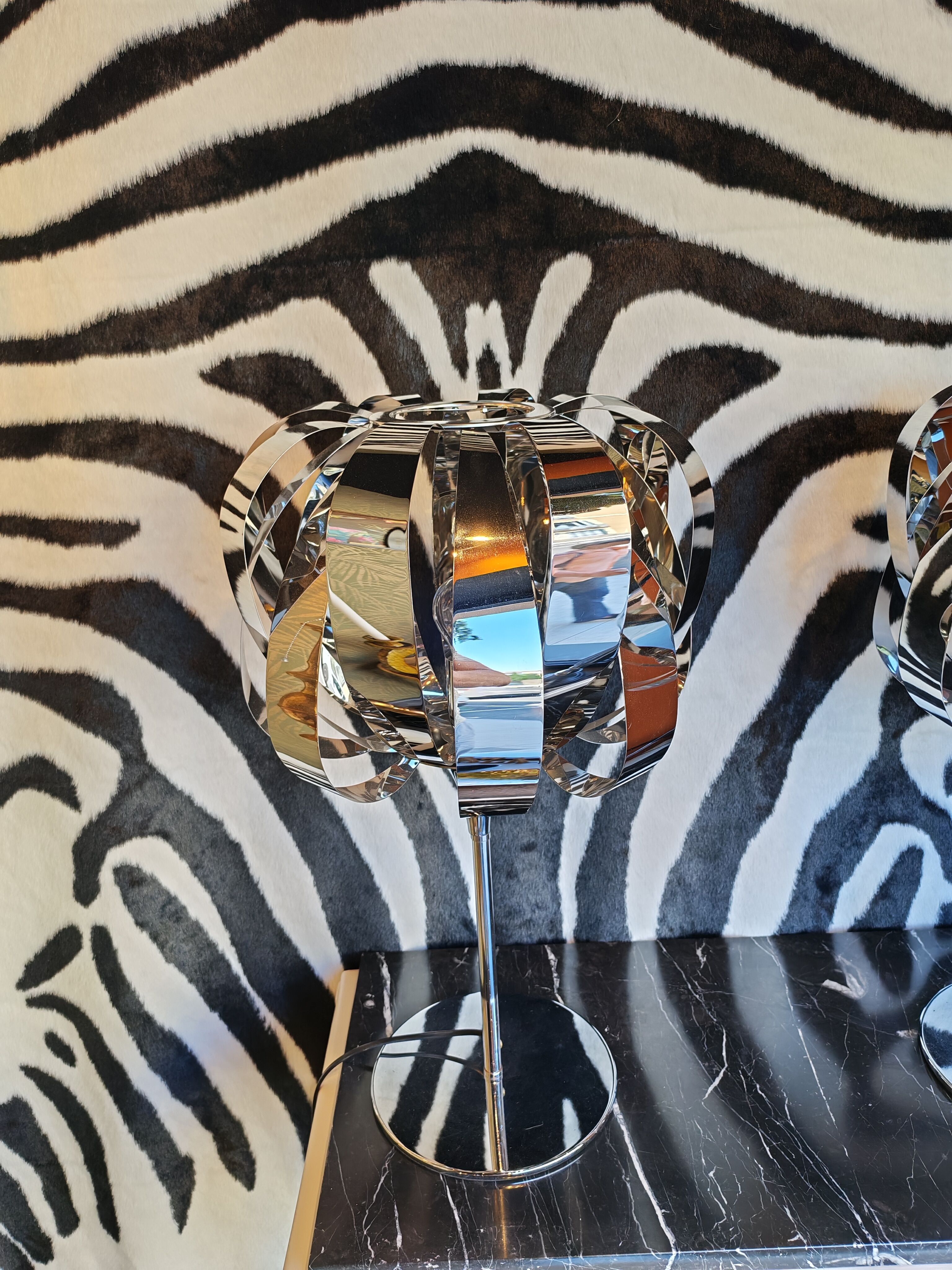 Pair of space age lamps model Eres
