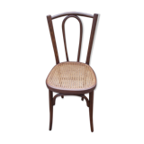 Curved wooden bistro chair and canning