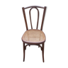 Curved wooden bistro chair and canning