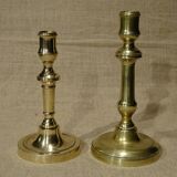 19th Brass Candlesticks