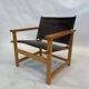 Vintage Safari Chair 1980s Hyllinge Møbler Denmark