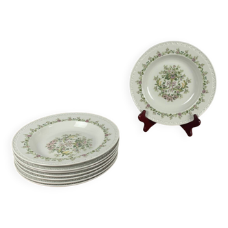 Lot de 8 assiettes creuses Villeroy & boch modèle Trianon