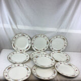10 vintage hollow plates made in france