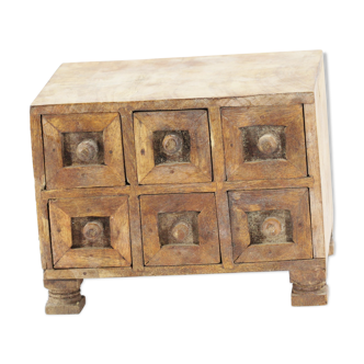 Meuble bois à tiroirs