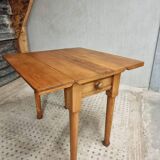 Vintage table folding table dining table side table 90x90cm