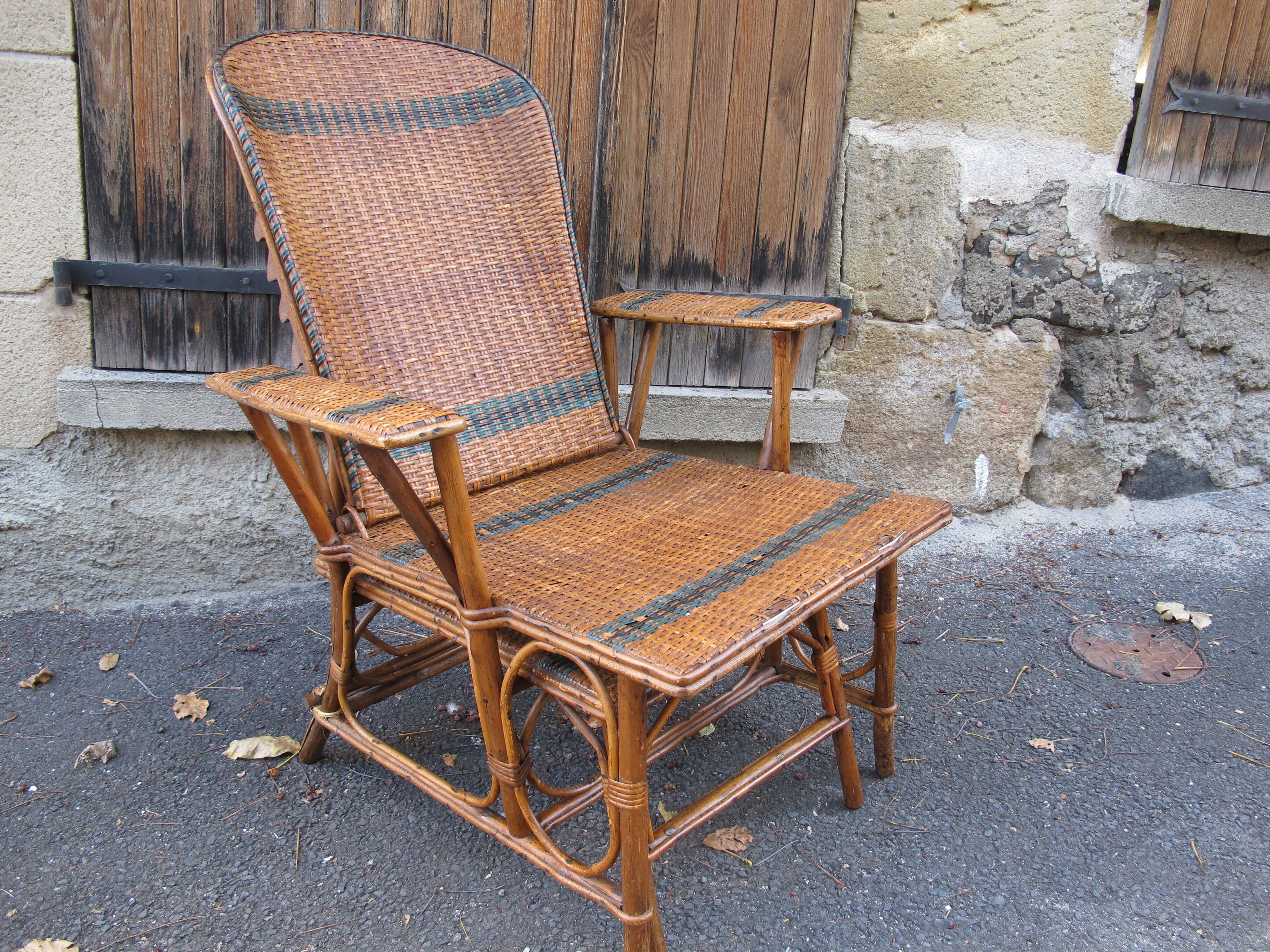 Lounge rattan chair- 1930