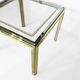 1970s Brass And Chrome Side Tables Renato Zevi Glass