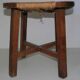 Tabouret paillé « moderniste » années 50's