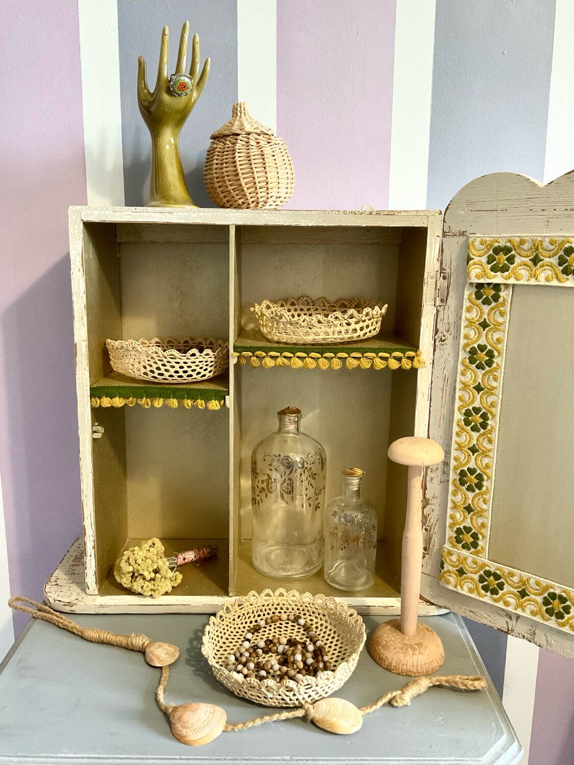 Art deco bathroom cabinet