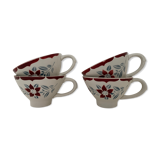 4 coffee cups old Moulin des Loups, France