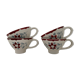 4 coffee cups old Moulin des Loups, France