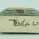 troika chimney VASE cornwall pottery british art pottery signed LJ louise jinks 1970s