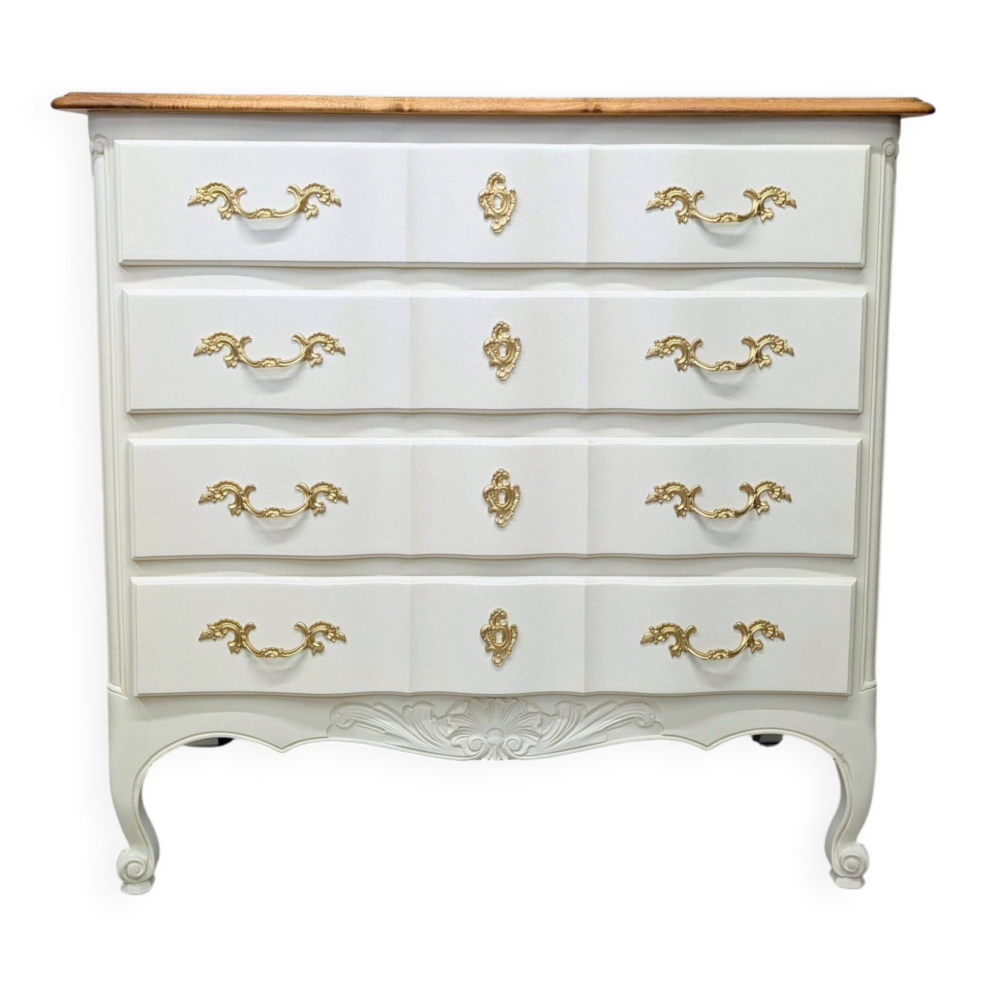 Vintage walnut commode refurbished
