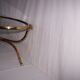 Italian coffee table oval ram feet - 60s