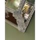 Venetian Transparent Hand-Carved Glass Wall Mirror