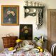 Vintage wall kitchen shelf