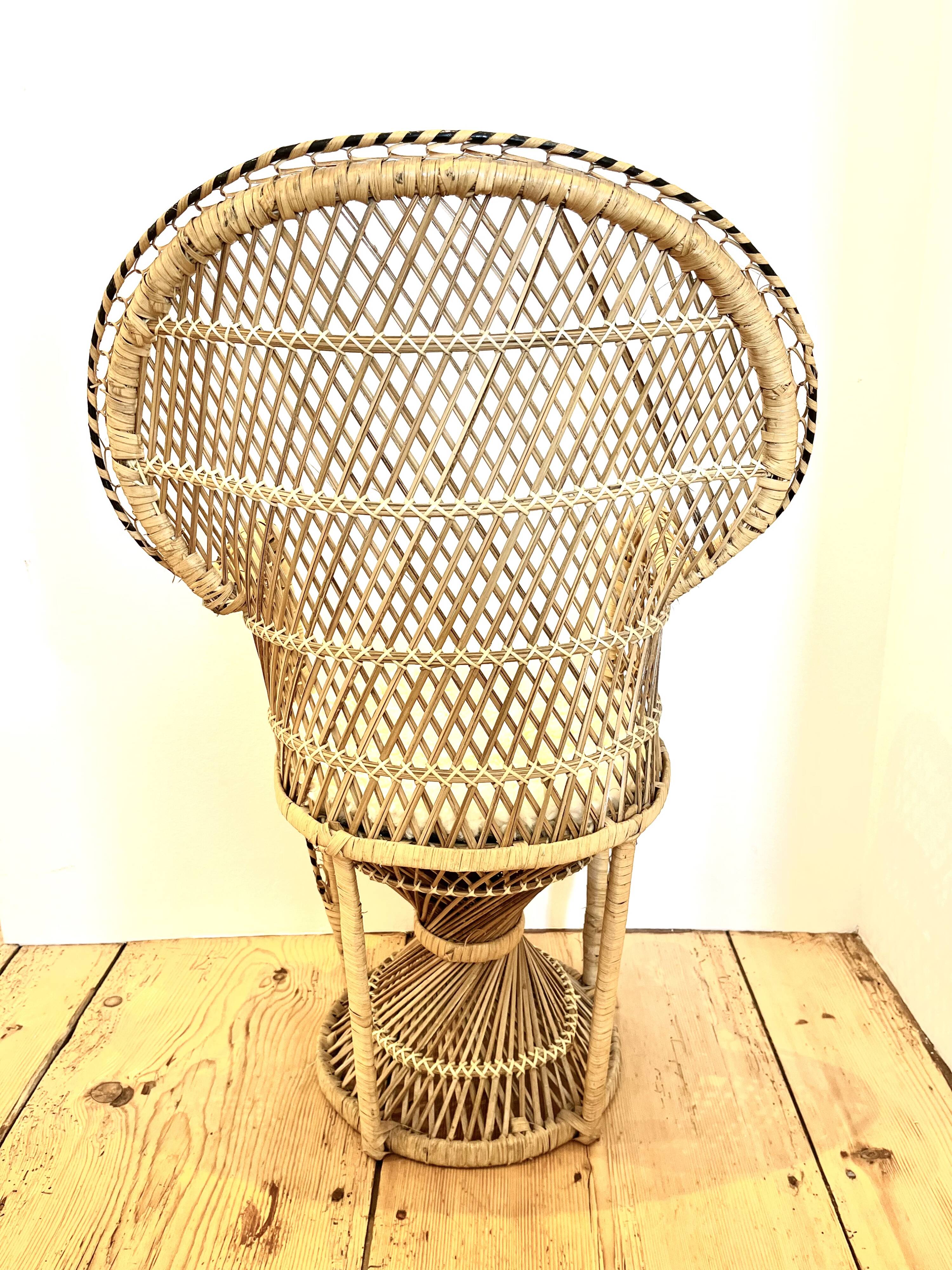 Children's rattan chair