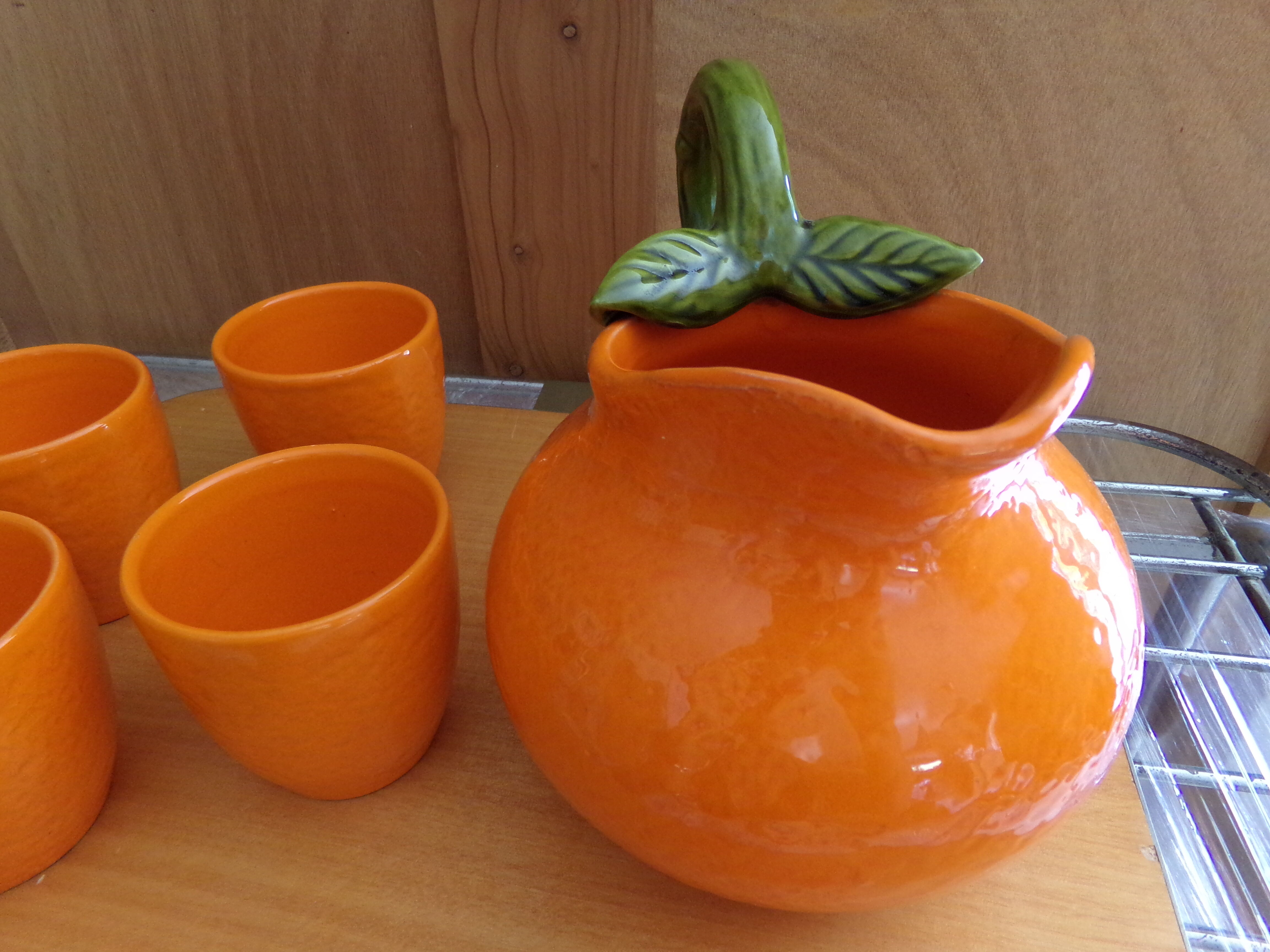 Barbotine orangeade service