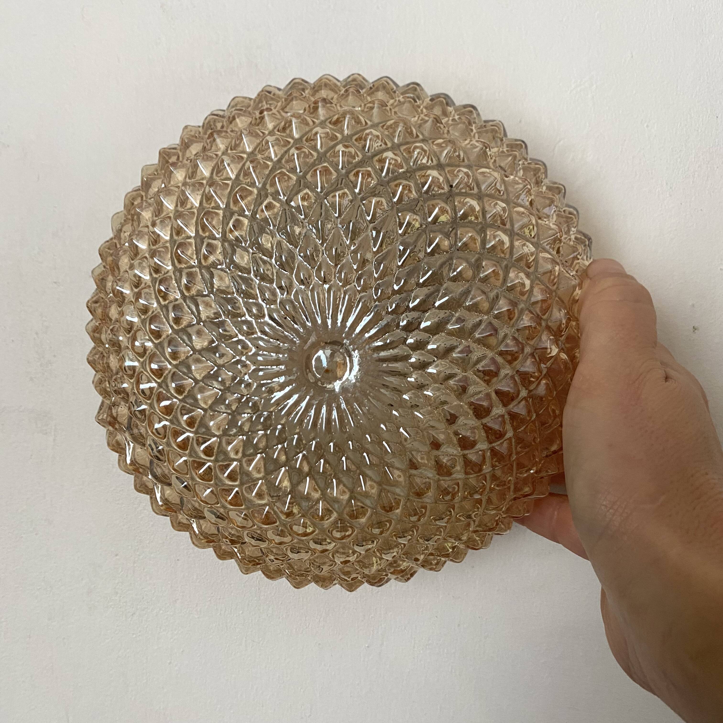 Vintage champagne round ceiling light